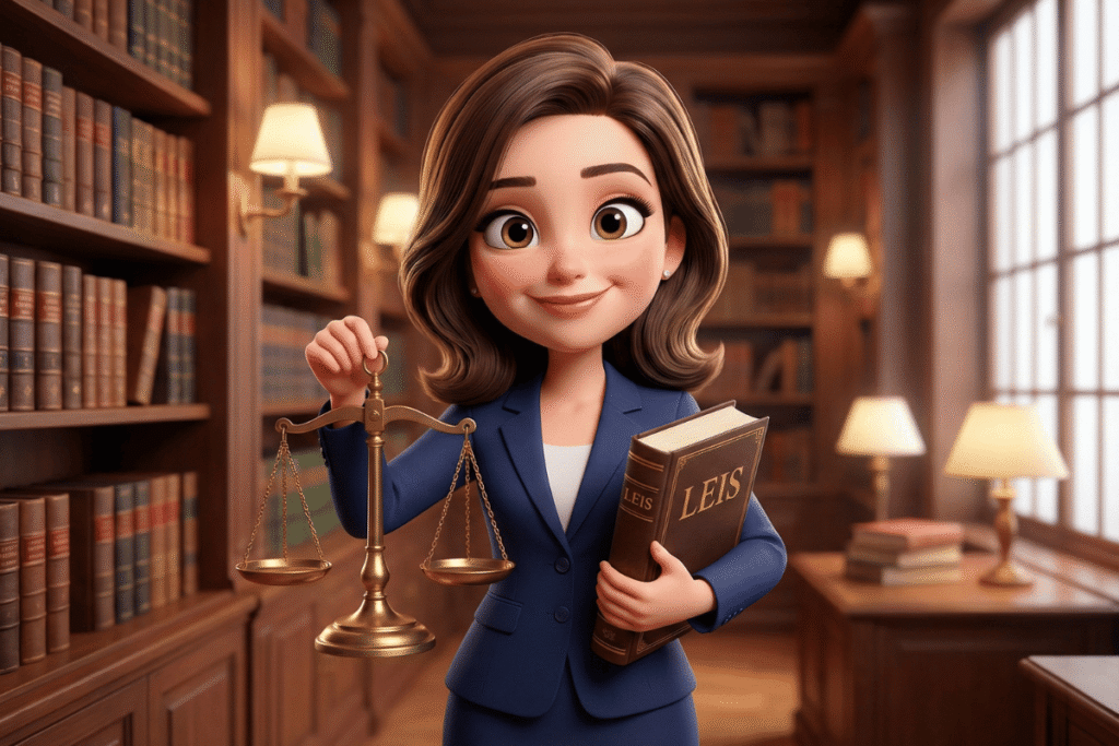 Crie uma caricatura 3D simpática de uma advogada, Gadget Garimpo Acessorios de tecnologia